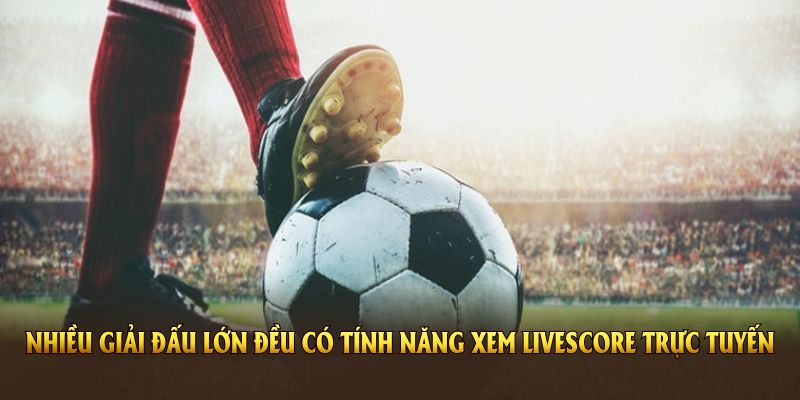 Nhiều giải đấu lớn đều có tính năng xem Livescore trực tuyến